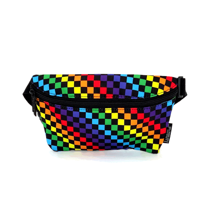 82880: Fanny Pack | Ultra Slim| Recycled RPET | NDY Rainbow Black