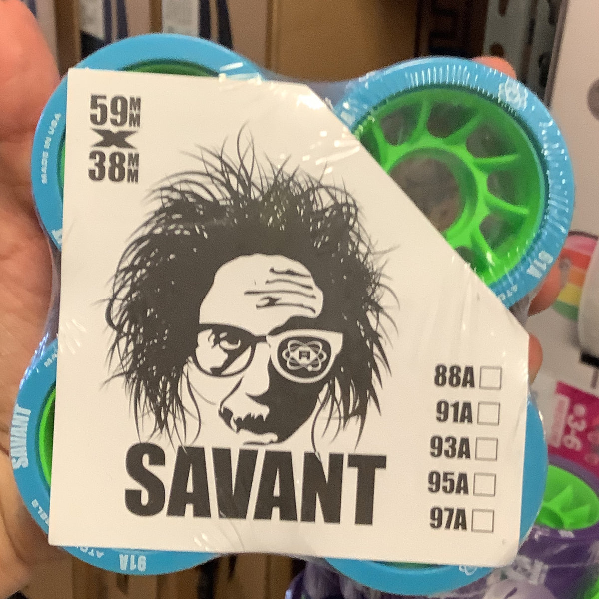 Atom Savant Blue Wheels 91A
