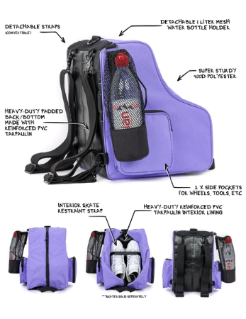98104: Freewheelin' Roller Skate Bag Pack | Lavender