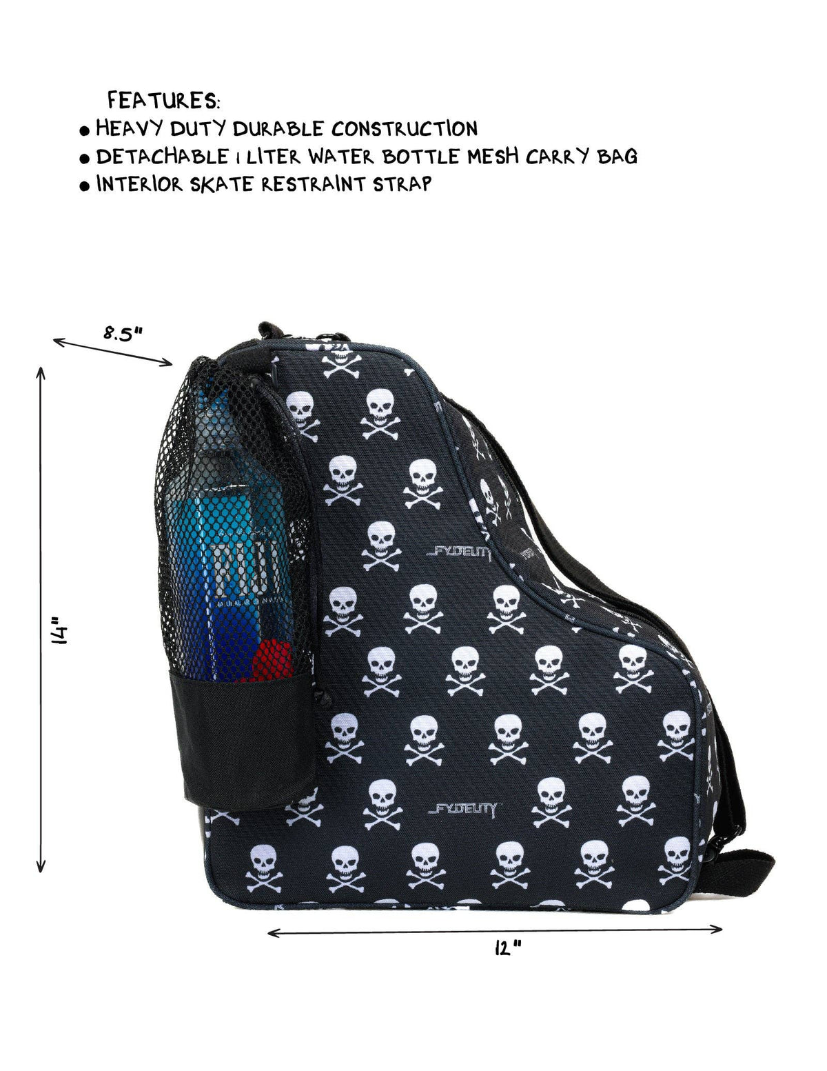 98206: High Roller Skate Bag | Danger Danger Skull