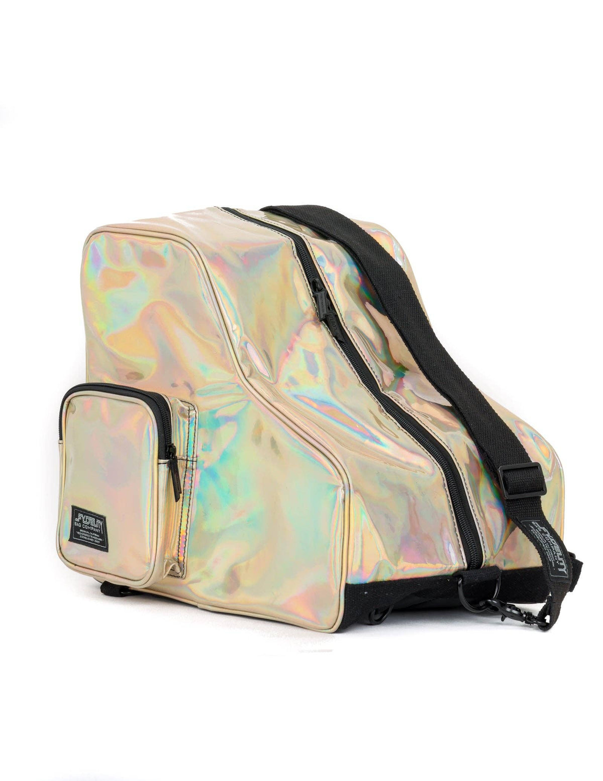 98152: Freewheelin' Roller Skate Bag Pack | Laser Rose Gold