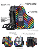 98101: Freewheelin' Roller Skate Bag Pack | INDY Rainbow Black