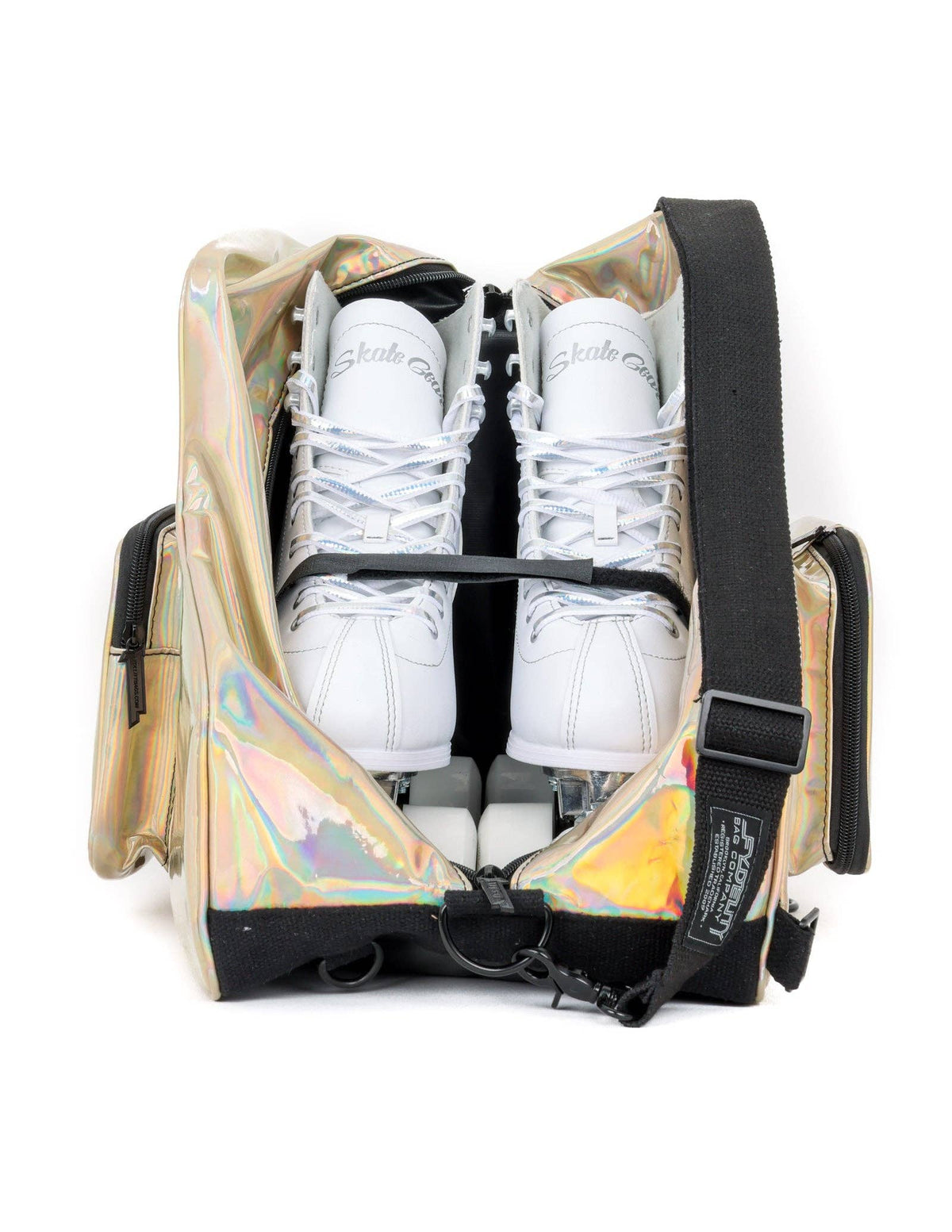 98152: Freewheelin' Roller Skate Bag Pack | Laser Rose Gold