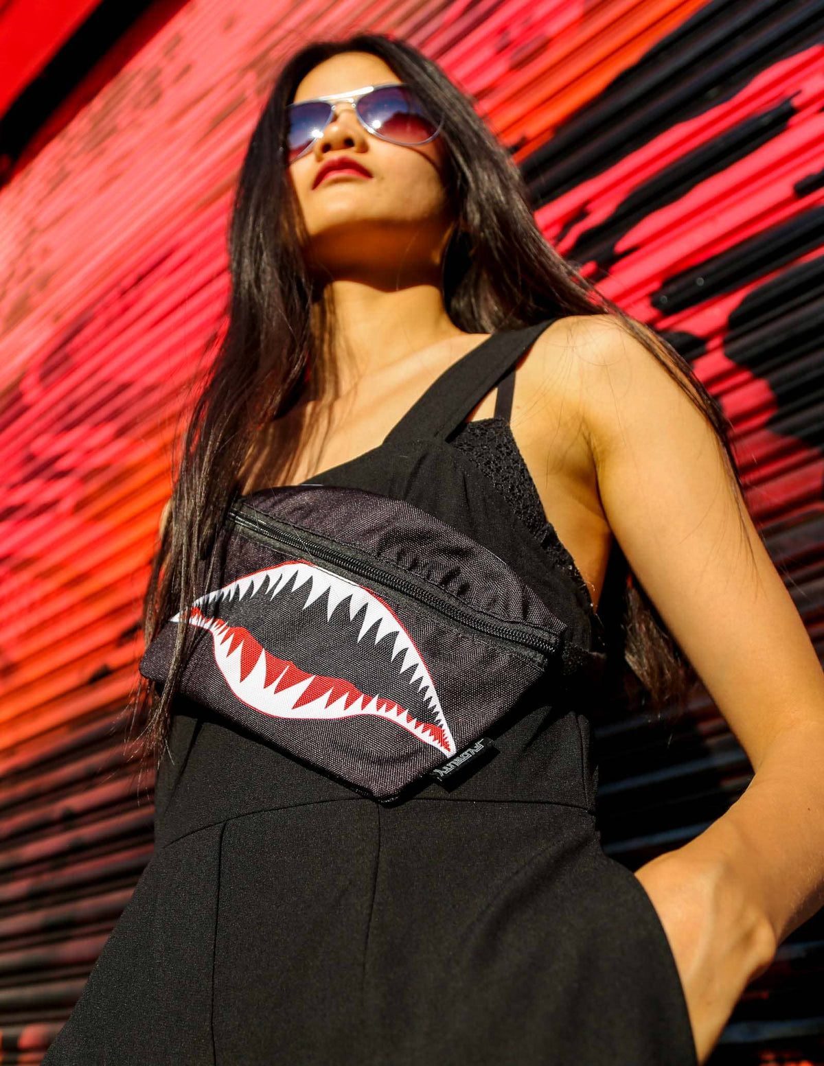 83067: Fanny Pack | Ultra Slim| Flying Tiger Black