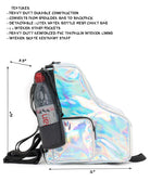 98151: Freewheelin' Roller Skate Bag Pack | Laser Silver