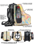 98152: Freewheelin' Roller Skate Bag Pack | Laser Rose Gold