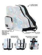 98151: Freewheelin' Roller Skate Bag Pack | Laser Silver