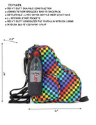 98101: Freewheelin' Roller Skate Bag Pack | INDY Rainbow Black