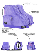 98134: Freewheelin' Roller Skate Bag Pack | Corduroy Purple
