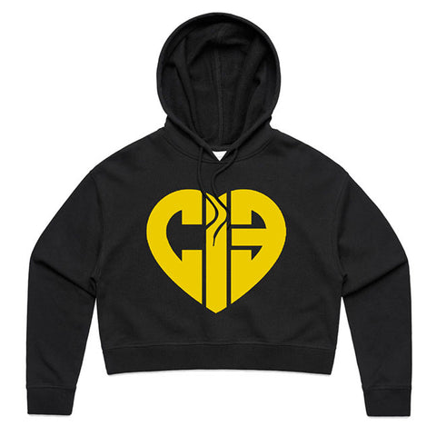 CIB - Crew Heart Logo Crop Hoodie