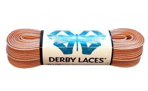 Derby Laces 96 inch - Orange & White Stripe